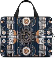 [FHPCE] Laptop Shoulder Bag 15inch Laptop Bag Computer Bag Geometric Patterns Messenger Bag for Unisex