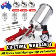 1.4mm 1.7/2.5mm Nozzle HVLP Auto Paint Air Spray Gun Kit Gravity Feed Car Primer