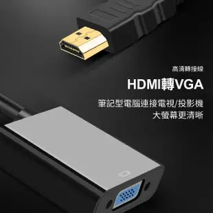 【聆翔】HDMI轉VGA連接線(1080P 轉接頭 鍍金接頭 轉換線 投影機轉接頭 筆電轉接頭)