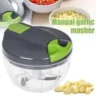 Manual Garlic Chopper Hand Pull String Vegetable Cutter Food Mincer Carrots