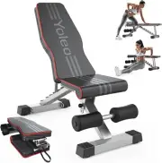 Compact Adjustable Weight Bench with Quick Folding for Home Gym - 660 lbs Limit