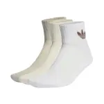 【ADIDAS 愛迪達】基本款短襪 三雙 MID ANKLE SCK 男女 - IU2699