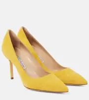 [Manolo Blahnik] Manolo Blahnik BB 90 suede pumps AU 10 yellow