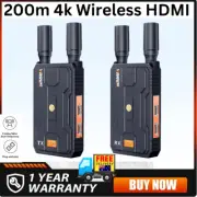 200M 4K Dual HDMI Wireless Video Transmitter Receiver Extender 4 TV /Camera 5ghz