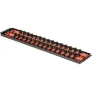 18-Inch Socket Boss 2-Rail 1/2-Inch-Drive Socket Organizer with Twist Lock Se...