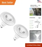 Outdoor LED Flood Lights - 1250 LM, Waterproof, Dusk to Dawn, 5000K Daylight
