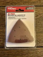 Hyper Tough JB98009J, 20-Piece Oscillating Tool Sandpaper Set - NEW Unopened.