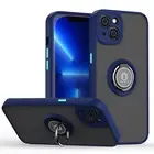 For iPhone 14 13 12 Pro Max mini X Case Clear Shockproof Ring Holder Stand Cover