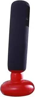 WHAMVOX Inflatable Boxing Post Durable PVC Training Sandbags for Adults Flocking Style Enhance Coordination Flexibility Strength Use Dark Blue