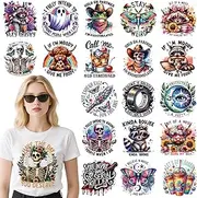 INCOK Sarcastic Quotes Iron on Transfers for T Shirts - 20 Sheets Funny DTF Transfers Ready to Press Cute Animal Iron on Decals Vinyl Design for Clothing Jacket Hat Bag DIY Costume Decorations