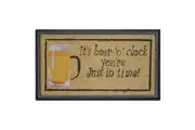 Solemate Beer O''Clock 40x70cm Themed Stylish Durable Outdoor Front Doormat