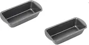 Chef Aid Non-Stick Set of Two, 1lb/454g Loaf Tins, Grey