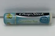CHAPSTICK Cucumber Pear Flavor Lip Balm 1 ONE Tube New Sealed HTF 100% Natural
