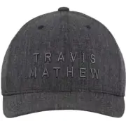 Travis Mathew Golf Men's Rockdale Hat Cap Snapback One Size Heather Black