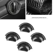 Carbon Fiber Inner Door Handle Bowl Cover For Mini Cooper Clubman F54 F56 14-22 (for: Mini)