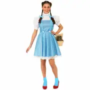 Dorothy Deluxe The Wizard Of Oz Storybook Movie Adult Womens Costume Plus