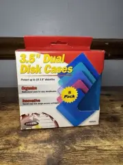 3.5" Dual Disk Cases Belkin Plastic Diskette Holders 5 PK Multi Color