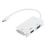 Astrotek 3 in1 Thunderbolt Mini DisplayPort DP to HDMI DVI VGA Hub