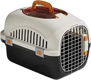 Yajuyi Cat Carrier Hard Sided Dog Cat Kennel Pet Travel Carrier Dog Crate for Cat Camping, Black