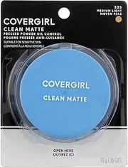 CoverGirl Clean Oil Control Compact Pressed Powder, Medium Light 535 .35 oz (10 g)