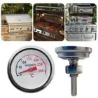 Metal Grill Meat Thermometer Dual Dial Temperature Gauge Gage for BBQ Cooking