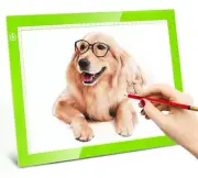 LITENERGY Portable A4 Tracing LED Copy Board Light Box Green Ultra-Thin Adjus...