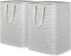 2pcs Laundry Hamper Large Collapsible Laundry Baskets with Easy Carry Handles
