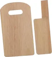 TOYANDONA 1 Set of Boys and Girls Cooking Board Pretend Emulation Cutlery Fake Chopping Board Smooth Edges for Cognitive Development Toy Random Color