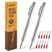 Metal Scribe Tool - Metal Scriber with Magnet - Aluminum Scribe with Tungsten...