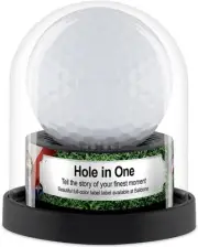 Hole in One Golf Ball Display Case Clear and Black