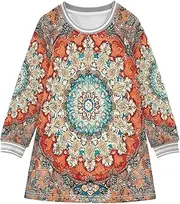 [Caihoyu] Toddler Girl Sweatshirt Dress Toddler Baby Soft Winter Active Playwear, Multicolor15, 6 Years