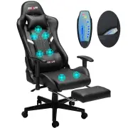 Douxlife GC-RC03 Gaming Chair with 7 Point Massage Ergonomic High Back Design Lumbar Relax New Customized PU Massage Com