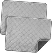 FONDOTIN Dog Pee Pads 2 Pack Washable Puppy Diapers Waterproof Pet Training Pads Absorbent Dog Mats for Floors