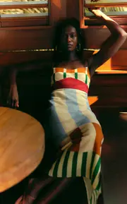 [Cala de la Cruz] Exclusive Paloma Linen Midi Dress