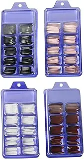 ADOCARN Fashionable Long False Nails 400pcs Set Women's Fake Nails Thin Strong and Easy to Apply