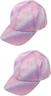 [SHERCHPRY] 2pcs Boys and Girls Baseball Hat Girls Peaked Cap Sun Protection Toddler Hat 2-4 Years 4-8 Years Adjustable Cap Outdoor Vacation Essential