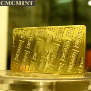 Free Sample Gold Plated 1 oz 999 Titanium Buffalo Bar