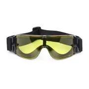Tactical Military CS Airsoft Goggles Army Hunting Shooting Bike Motorcycle Protective Glasses YELLOW COLOR