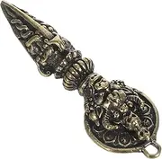 [HOMSFOU] Vajra Pestle Pendant Demon Pestle Buddhist Vajra Dorje Amulet Phurpa Keychain Pendant For Handbag Man Copper Small Bags