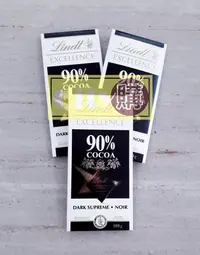 在飛比找Yahoo!奇摩拍賣優惠-Lindt 瑞士蓮 巧克力 黑巧克力 90%