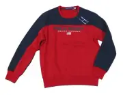 Polo Sport Ralph Lauren Men's Navy/Red Logo Graphic Hybrid Pullover Sweatshirt