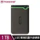 【Transcend 創見】StoreJet 25M3S 1TB 2.5吋軍規防震外接硬碟(鐵灰)*