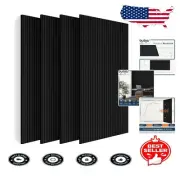 5 Pack Large Self-Adhesive Acoustic Wall Panels - Echo Absorption in Black