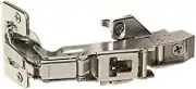 170 Degree Nickel-Plated Face Frame Hinge Set - 3 Pairs with Snap-Closing Action