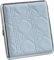 [Lorxilar] Leather Cigarette Case Metal Cigarette Case Cigarette Holder Case Carrying Case for Men and Women,One Size,Blue