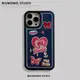 牛仔布刺繡愛心芭比適用iphone15promax手機殼15pro蘋果15日韓14新款13創意12promax硅膠14pro軟殼秋冬11少女