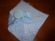 12" children's place blue minky dot security elephant lovey new BABY TOY PLUSH