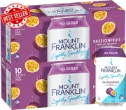 Sparkling Water Passionfruit Multipack 20 Cans 375ml Lightly Carbonated