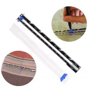 1x Sewing Ruler Measurement Gauge Patchwork Quilted Aluminum Plastic Slide Gauge