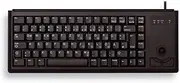 CHERRY G84-4400 Compact Ultra Slim Trackball USB Keyboard - Black